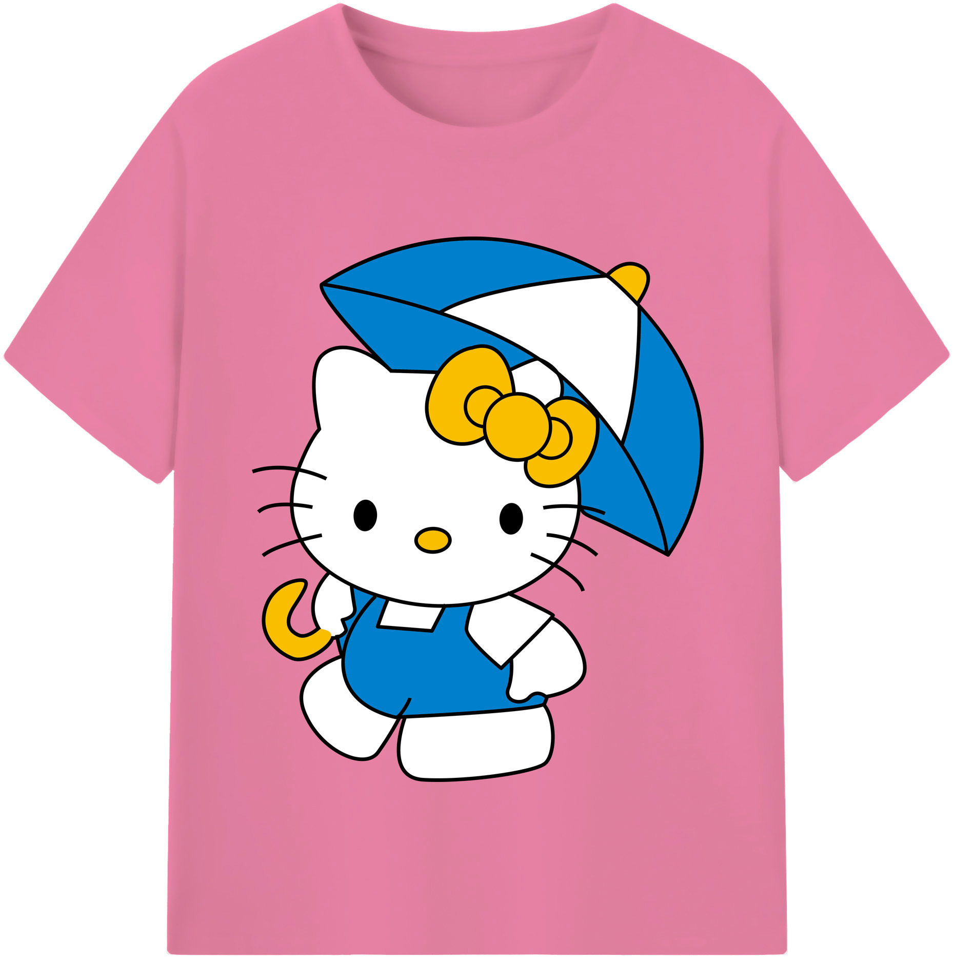 （画像用） Hello Kitty ハローキティ 綿100％半袖Tシャツ（フロントプリント）